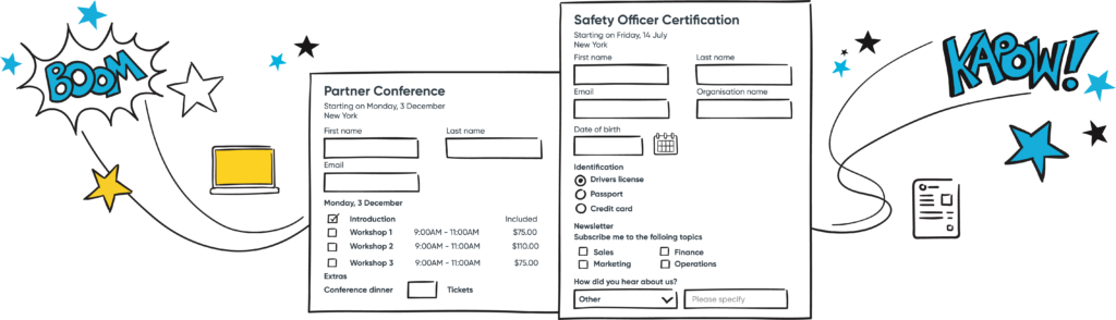 Take online payments with a training management system.